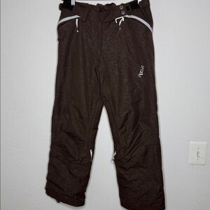 Rip Curl Brown Snow pants Colorful Graphic size Medium